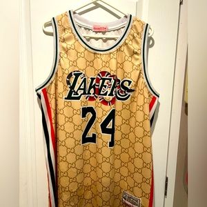 Excellent Condition- Used -2XL Mitchell and Ness Kobe Gucci Jersey